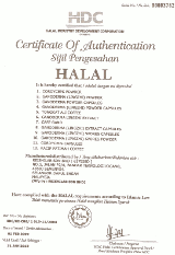 Halal Certificate